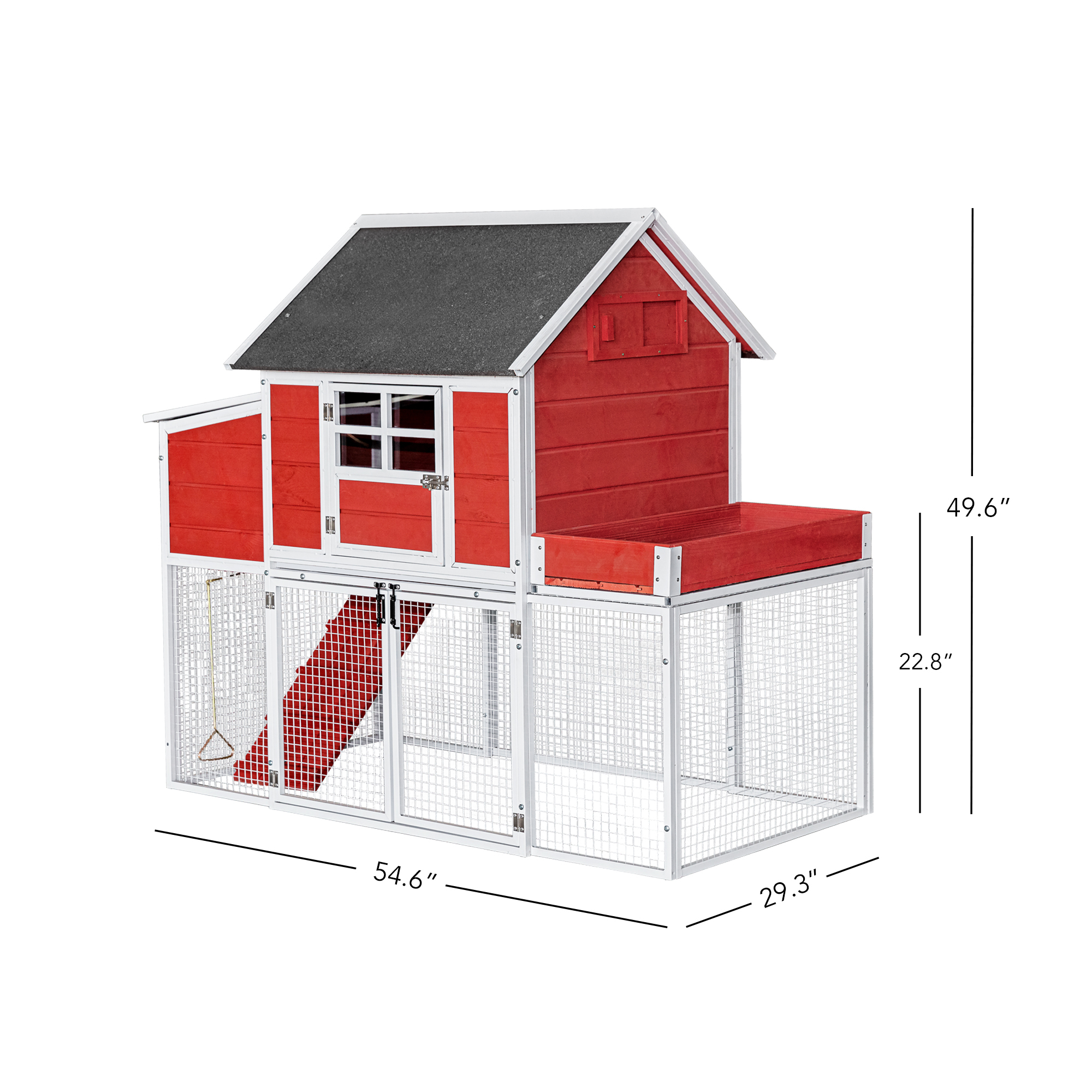 WinPet Blooming Chicken Coop Red/White, Model # 21950